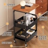 Consignment trolley, storage rack, household multi-layer movable storage rack with table board, snack trolley Specification image
